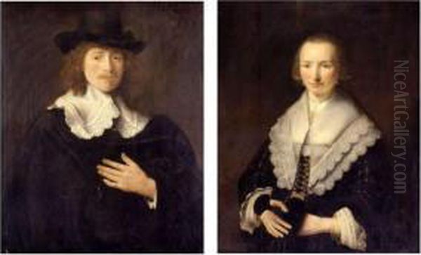 Portrait Of A Gentleman And Portrait Of A Lady: A Pair Of Paintings - view 1