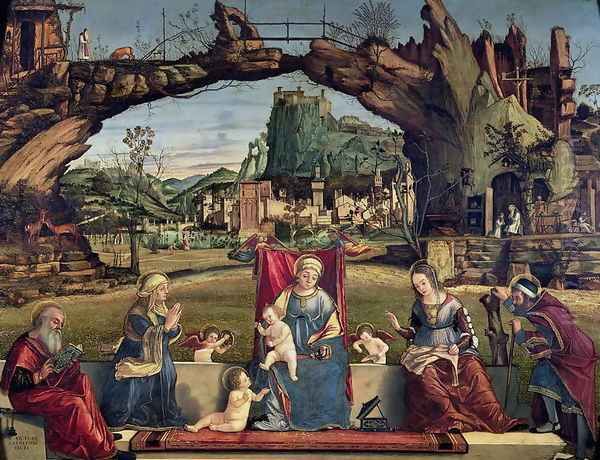 Sacra Conversazione, c.1500 (detail) - view 1