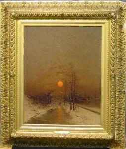 Winter Sunset, Dusseldorf