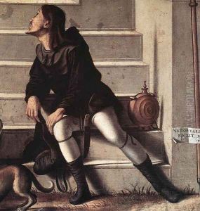 St Stephen is Consecrated Deacon [detail: 1] by Vittore Carpaccio