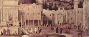 St. Stephen's sermon at the gates of Jerusalem, detail