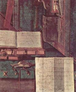 Vision of St Augustin (detail 7) by Vittore Carpaccio