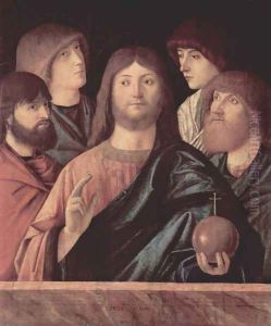 Crist and four apostel by Vittore Carpaccio