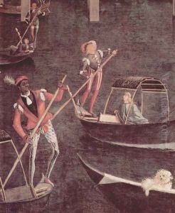 The miracle of the holy cross Reliquie, detail 3 by Vittore Carpaccio