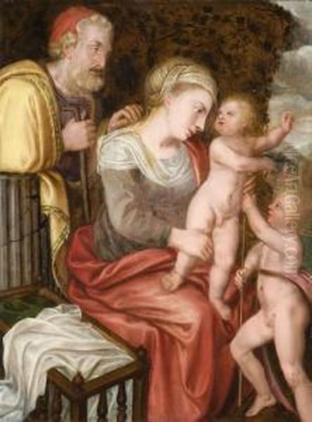 Sainte Famille Et Saint Jean-baptiste Enfant - view 1