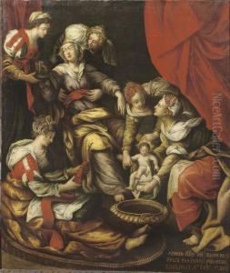 The Birth Of The Virgin by Frans Floris