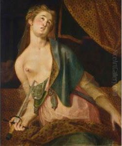 The Death Of St Lucretia by Frans Floris