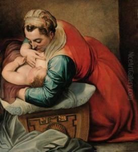 Moses Being Nursed By His Mother