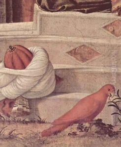 Baptism of infidels by St. George, detail 1 by Vittore Carpaccio