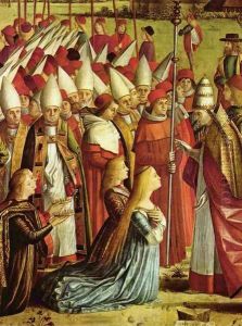 The Pilgrims Meet the Pope (detail 1) by Vittore Carpaccio