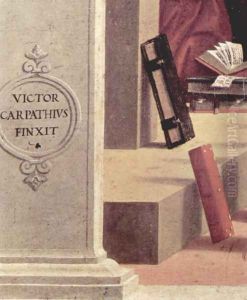Armed conversation of St. Stephen, detail 2