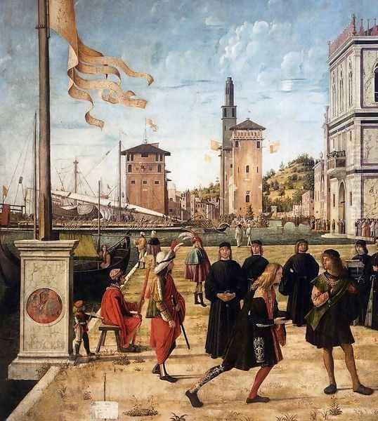 The Ambassadors Return to the English Court (detail 2) - view 1