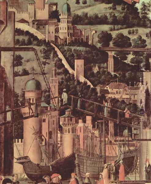 Meeting of the Betrothed Couple and the Departure of the Pilgrims (detail 2) - view 1