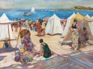La Plage De Saint-jean De Luz by Louis Floutier