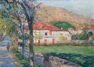St. Jean Pied De Port, Pyrenees by Louis Floutier