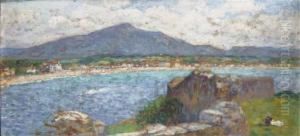 Baie Avec Une Montagne Dans Le Fond by Louis Floutier