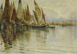 Barche Di Pescatori In Laguna