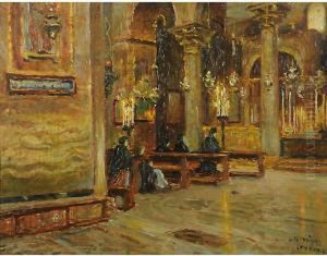 Interno Di Chiesa A Venezia