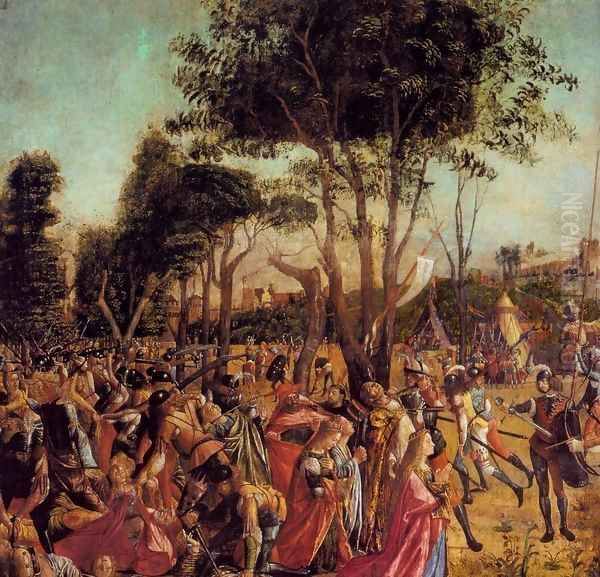 Martyrdom of the Pilgrims and the Funeral of St Ursula (detail) - view 1