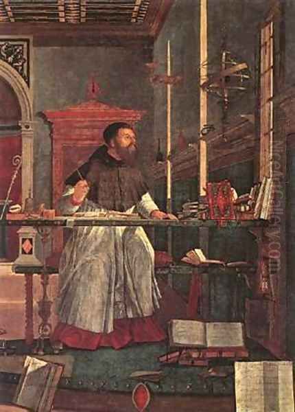 Carpaccio Vision of St Augustin detail1 - view 1