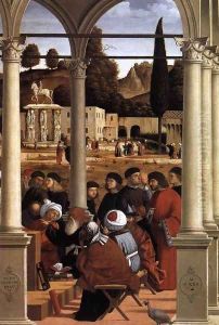 Disputation of St Stephen (detail) by Vittore Carpaccio