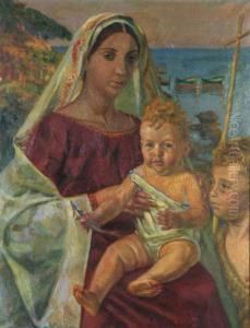 La Madonna Col Bambino E San Giovannino La Madonna Col Bambino E San Giovannino