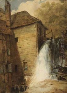 An Overshot Mill, c.1802-3 by John Sell Cotman
