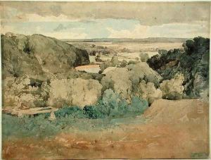 Barnard Castle from Towler Hill by John Sell Cotman