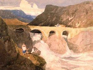 Road to Capel Curig, North Wales by John Sell Cotman