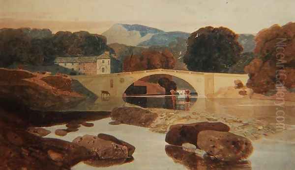 Greta Bridge Yorkshire, 1810 by John Sell Cotman