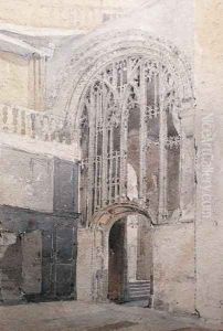 A Screen, Norwich Cathedral by John Sell Cotman