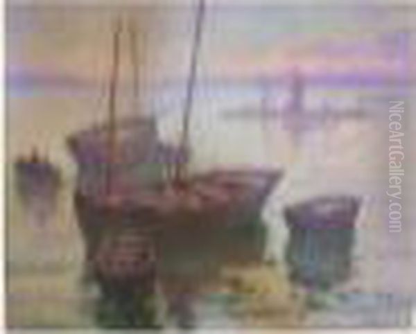 Le Depart Des Barques De Peches - view 1