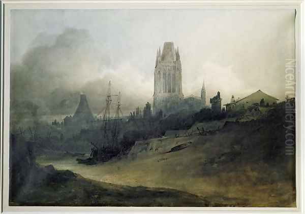 St. Mary's Redcliffe, Bristol, Dawn - view 1
