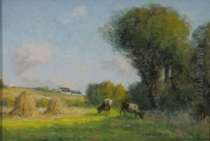 Paysage De Campagne by Des Andre Fontaines
