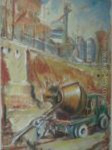 Lavori Del Metro' In Piazza Cairoli A Milano by Daniele Fontana