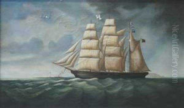An English Frigate Off The Coast - view 1