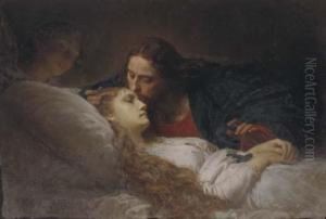 The Awakening Of The Daughter Of Jairis by Ernesto Fontana