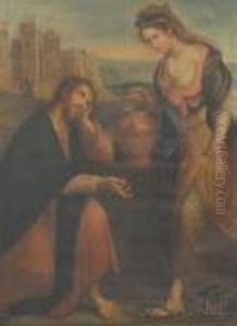 Woman Of Samaria At Well by Lavinia Fontana