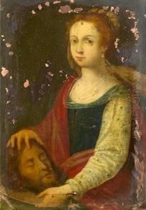 Salome With The Head Of Saint John The Baptist by Lavinia Fontana