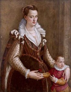 Ritratto Di Eleonora De"""""""" Medici Duchessa Di Mantova by Lavinia Fontana