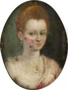 Portrait Of A Courtesan, Head And Shoulders, Wearing A White Chemise And A Pink Mantle by Lavinia Fontana
