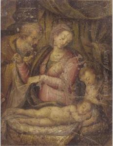 The Holy Family With Saint John The Baptist by Lavinia Fontana