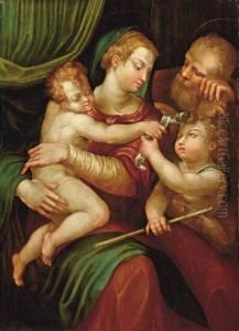 Sacra Famiglia Con San Giovannino by Prospero Fontana