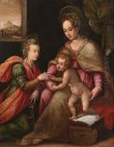 The Mystic Marriage Of Saint Catherine - view 1