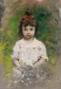 Bambina Con Il Fiocchetto Rosso Bambina Con Il Fiocchetto Rosso