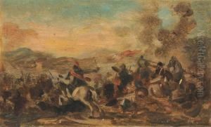 Battaglia Di San Martino by Antonio Fontanesi