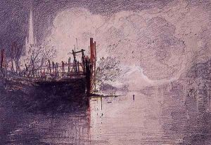 Fire at Squires Works by John Sell Cotman