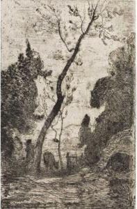 Al Pascolo by Antonio Fontanesi