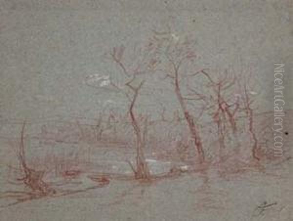 Studio Per Paesaggio Con Alberi - view 1