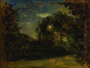 Paesaggio Al Tramonto by Antonio Fontanesi
